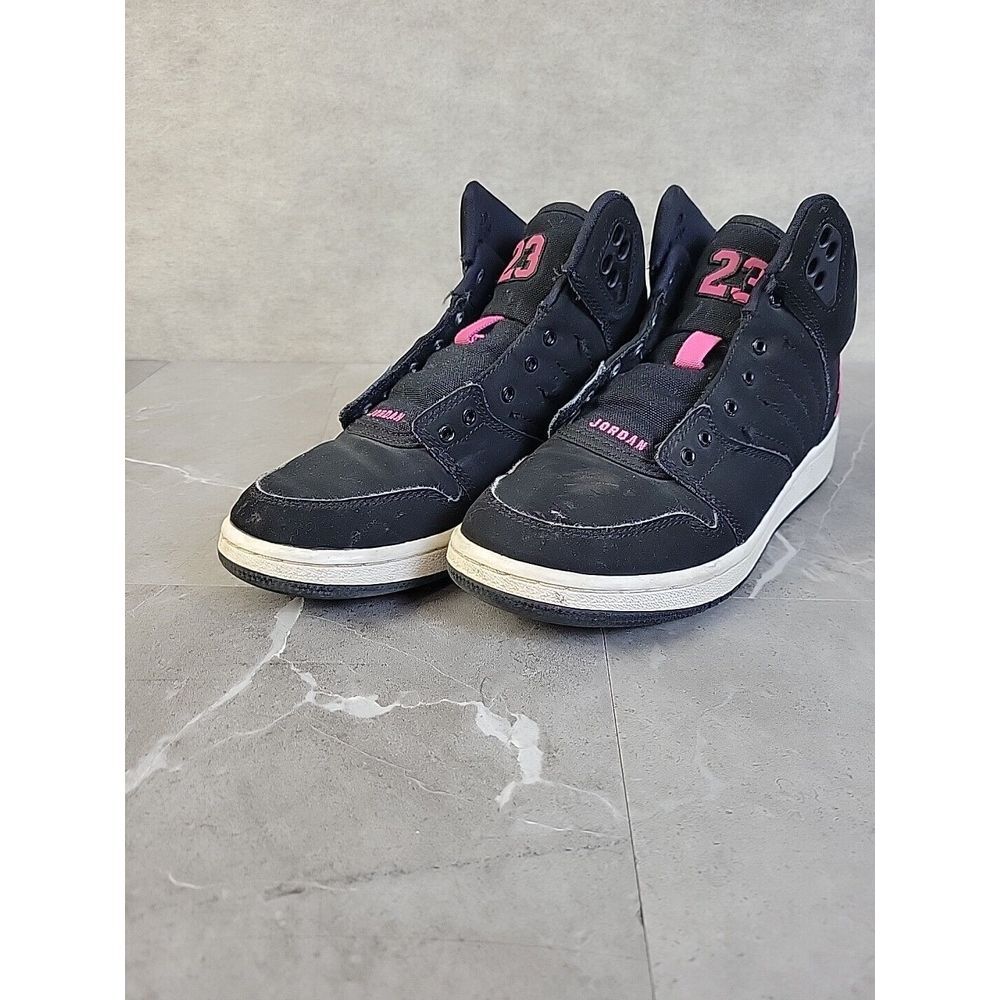Nike Jordan 1‎ Flight 4 Prem GG Black Pink Shoes 828245-009 Youth 5Y